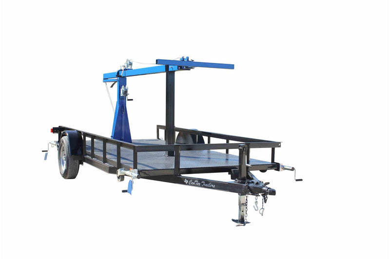 25' 3-Stage Light Mast on 12' Tandem Axle Trailer - Extends up to 25 Feet - Mount LED, HID, Halogen - LINOVISION US Store