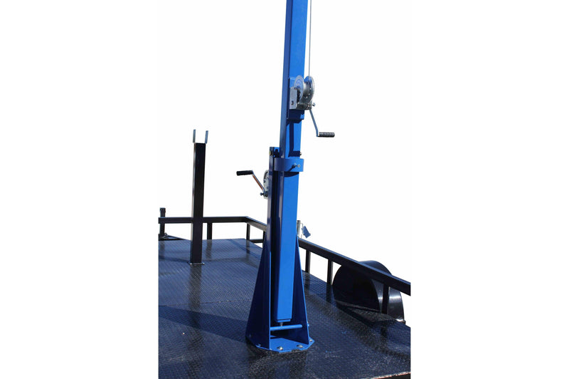 25' 3-Stage Light Mast on 12' Tandem Axle Trailer - Extends up to 25 Feet - Mount LED, HID, Halogen - LINOVISION US Store