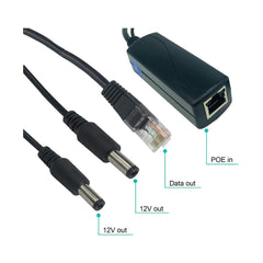 30W POE Splitter, compatible to IEEE802.3af/at standard, with 2 ports DC12V output - LINOVISION US Store
