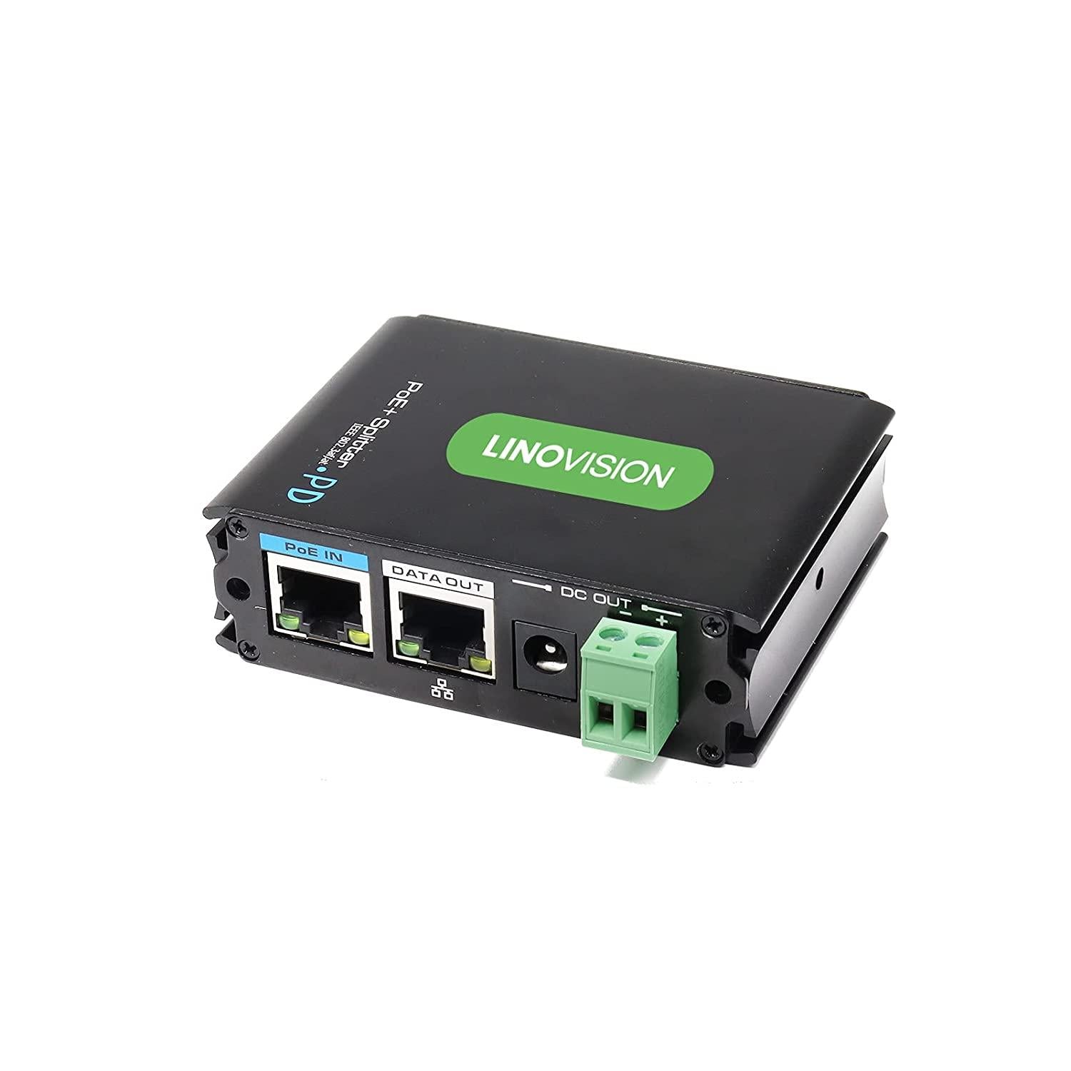 POE-Splitter1224 ) Industrial Gigabit POE+ Splitter with DC12V, DC24