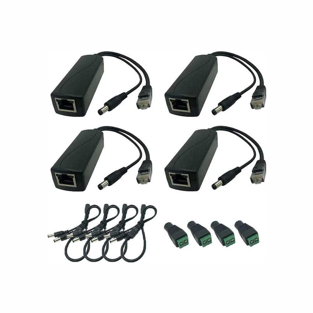 30W POE Splitter, compatible to IEEE802.3af/at standard, with 2 ports