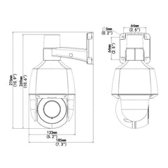 5MP Active Deterrence Network Mini PTZ Camera with Human/Vehicle Detection NDAA Compliant - LINOVISION US Store