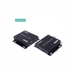 1080P Full HD HDMI Extender Over IP Kit Up to 395ft Over Cat5E/6 Cable with IR Remote Control, One to One, Up to 254 Combined RX in One to Many Connection Contains Transmitter and Receiver - LINOVISION US Store