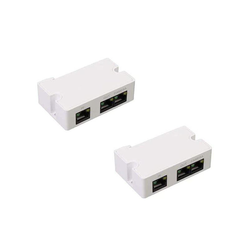 Mini 2-Port Passive PoE Extender to Split One PoE cable for Two PoE devices