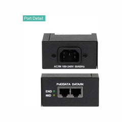 30W Gigabit Single Port Power Over Ethernet PoE Injector, 802.3at PoE Injector, 10/100/1000Mbps, Connect to IP Cameras, VoIP Phones, WiFi Access Point - LINOVISION US Store