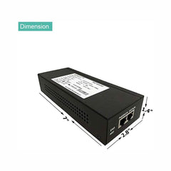 30W Gigabit Single Port Power Over Ethernet PoE Injector, 802.3at PoE Injector, 10/100/1000Mbps, Connect to IP Cameras, VoIP Phones, WiFi Access Point - LINOVISION US Store