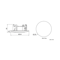 Hikvision DS-1227ZJ In-ceiling mount for IPC37X DS-2CD7X3PF(NF)-E(I)(Z),DS-2CD793PFWD-E(I)(Z) (Bracket-37Ceiling ) - LINOVISION US Store