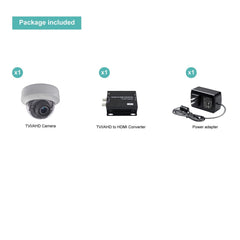 2MP HDMI Dome Camera with HDTVI & HDMI Output, Supports Display on TV and Connect to DVR for Recording, 2.8-12mm Motorized HD-TVI Camera with IR Night View Upto 132ft - LINOVISION US Store