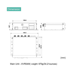 HD1080P Modular Network Inspection System for Underwater and Highly Discreet Applications, 1 Main Unit XVR04M and 2 Sensor Units MUWS90 - LINOVISION US Store