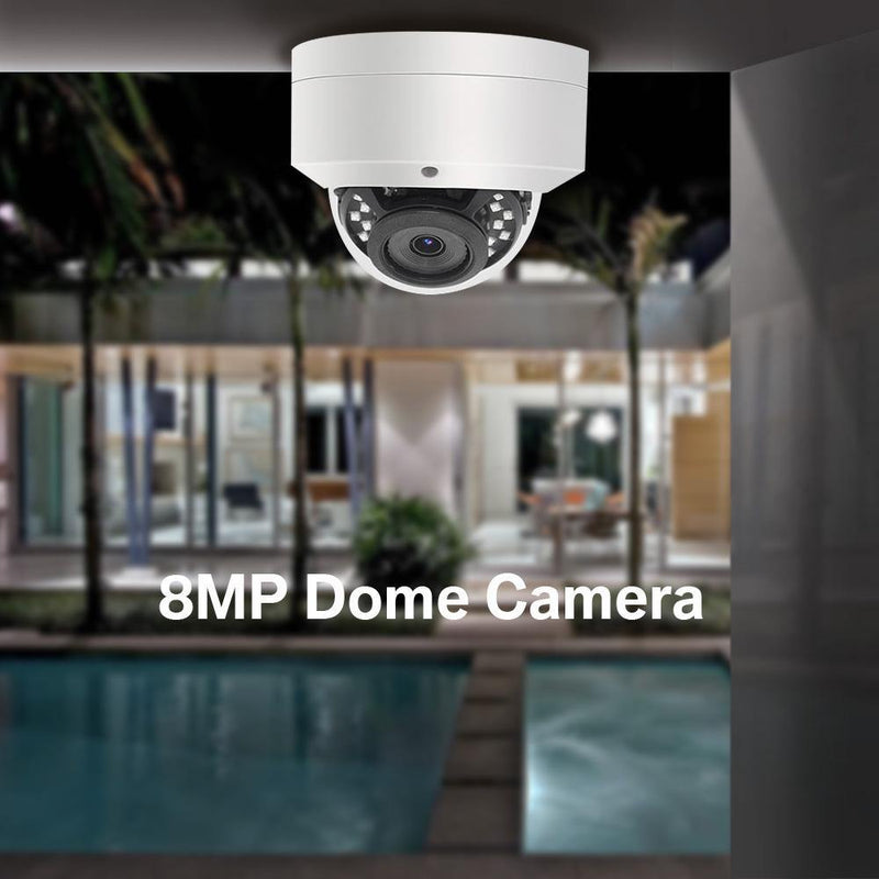 8MP IP Mini Dome PoE Camera With Built-in Mic Full Metal Housing (IPC218A) - LINOVISION US Store