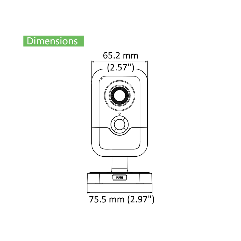 4 MP Indoor WDR Fixed Cube Network Camera NC324-CU - LINOVISION US Store