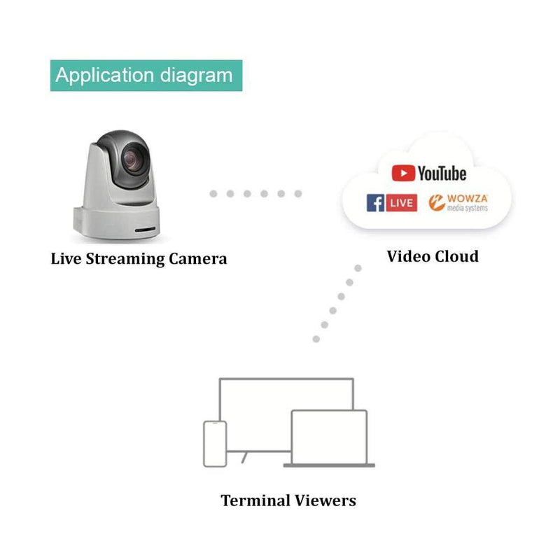 LINOVISION All-in-One RTMP Live Streaming PTZ Camera HDMI and HD-SDI, Auto Tracking 20x ZOOM PTZ Camera - LINOVISION US Store