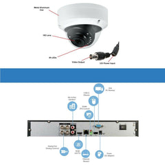 CCTV DVR System 4CH 4K XVR and 4 4MP HD Dome cameras with 2TB HDD - LINOVISION US Store