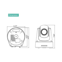 LINOVISION All-in-One RTMP Live Streaming PTZ Camera HDMI and HD-SDI, Auto Tracking 20x ZOOM PTZ Camera - LINOVISION US Store
