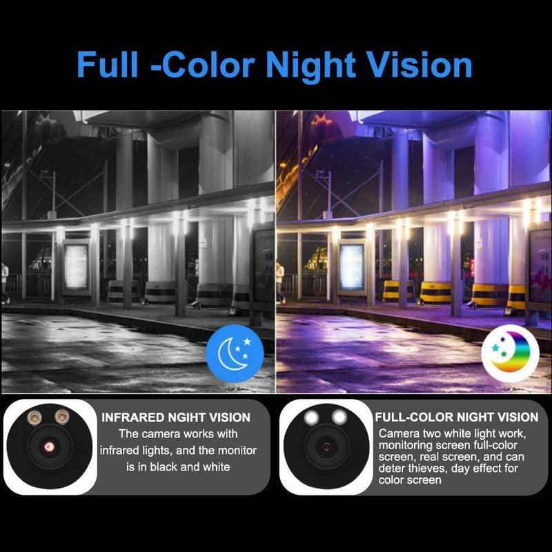 4K ColorVu POE IP Bullet Camera support 24hr color night vision with warm white LED and ONVIF NDAA Compliant for commercial video surveillance (IPC208C) - LINOVISION US Store