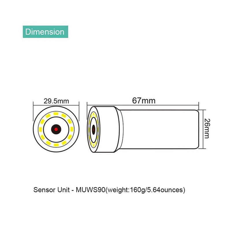 HD1080P Modular Network Inspection System for Underwater and Highly Discreet Applications, 1 Main Unit XVR04M and 2 Sensor Units MUWS90 - LINOVISION US Store