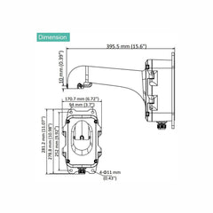 DS-1604ZJ-Box Indoor Outdoor Wall Mount Bracket for Hikvision Speed Dome Camera - LINOVISION US Store