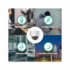 16 Channel 4K IP PoE Security Camera System 16ch 4K NVR and 10 Outdoor 8MP Dome PoE IP Cameras with 4TB HDD - LINOVISION US Store