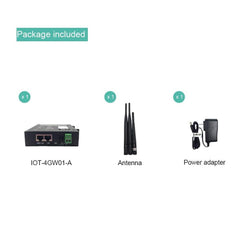 Industrial 4G LTE WiFi Router with SIM Card Slot, 4G VPN Router, Indusrial Cellular Router with one LAN Port, WAN Port and 3 Antenna, Supports T-Mobile, AT&T and DIN Rail Mounting - LINOVISION US Store
