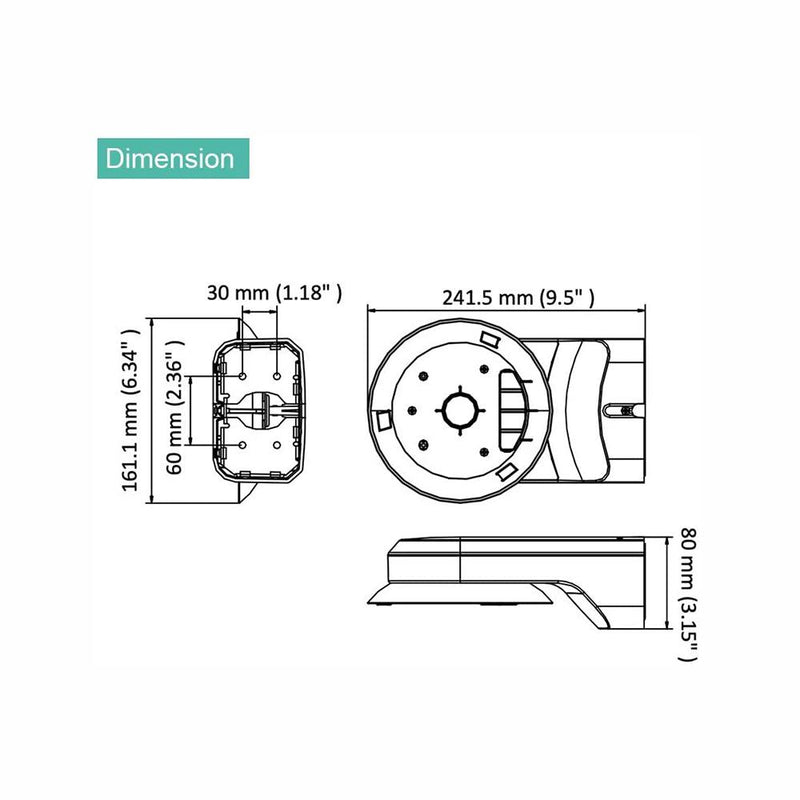 DS-1294ZJ-TRL Wall Mounting Bracket for Hikvision Multiple Lens Camera - LINOVISION US Store