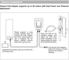 Outdoor CPE, 5GHz, compatible to IEEE 802.11a/n/ac, plug-n-play, wireless bridge for community complex or outdoor internet  (CPE-5AC)