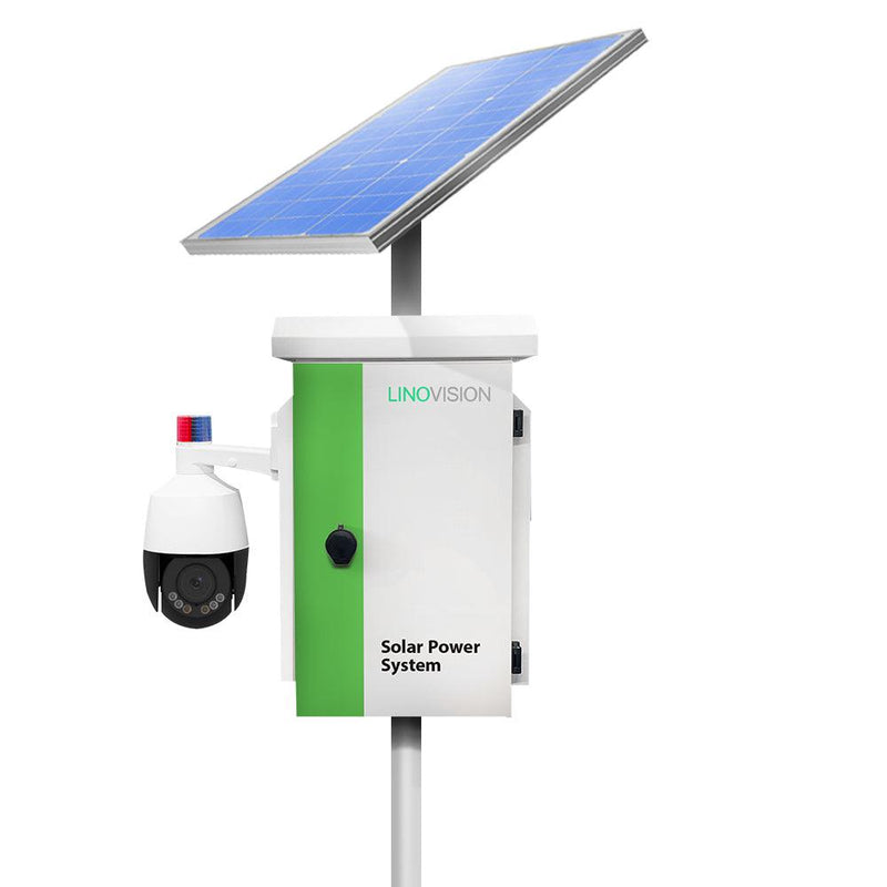 4G LTE Wireless Solar Powered AI Deep Learning Active Deterrence PTZ Camera System - LINOVISION US Store