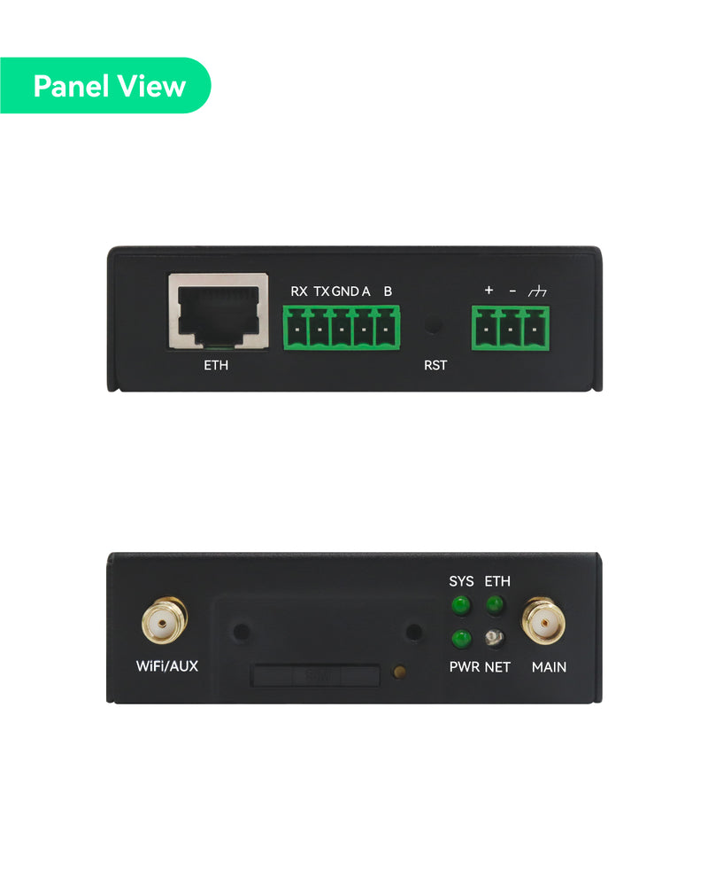 Industrial 4G LTE cellular router supports virtual SIM and physical SIM, WLAN, RS485 IoT gateway