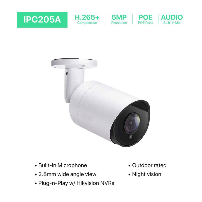 8 Channel 4K PoE IP Camera System 8 Channel 4K NVR and 8 Pcs 5MP PoE Bullet Security Cameras with 2TB HDD - LINOVISION US Store