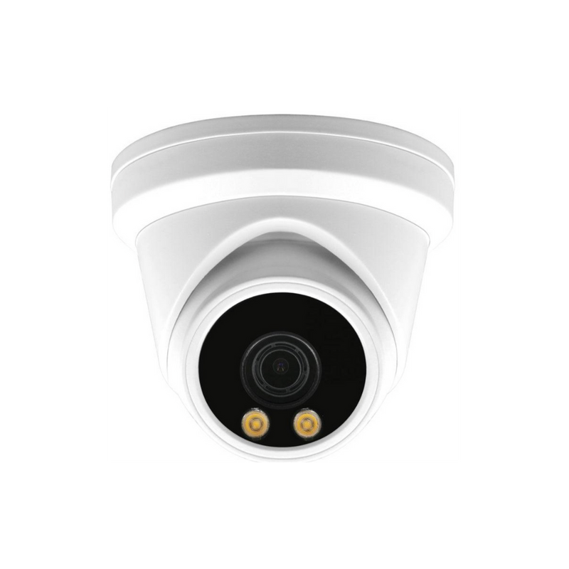 NDAA 6MP 24/7 Night ColorVu POE IP Turret Camera with built-in Mic (IPC236C)