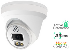 NDAA 6MP IR+ ColorVu POE IP Turret Camera with built-in Speaker and Mic (IPC236CS)