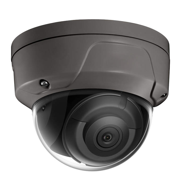 4MP H.265 IP vandal-proof dome camera, EXIR 100ft, 2.8mm lens, Black Color