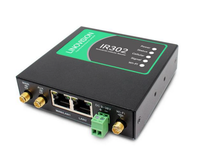 (IOT-IR302W) Industrial 4G LTE CAT4 Cellular Router with WiFi, LAN & WAN Ethernet Port, Certified by Verizon