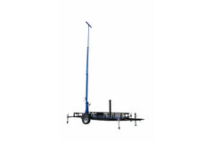 25' 3-Stage Light Mast on 12' Tandem Axle Trailer - Extends up to 25 Feet - Mount LED, HID, Halogen - LINOVISION US Store