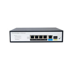 4-Port Full Gigabit PoE Switch with 1 GE & SFP Uplink, Support POE Extend up to 820ft, Total POE Budget 65W - LINOVISION US Store