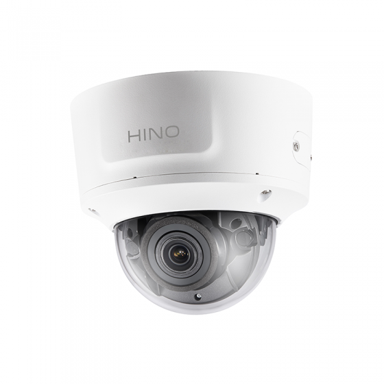 4K H265+ IP vandal dome camera with 2.8-12mm motorized lens TrueWDR, audio/alarm
