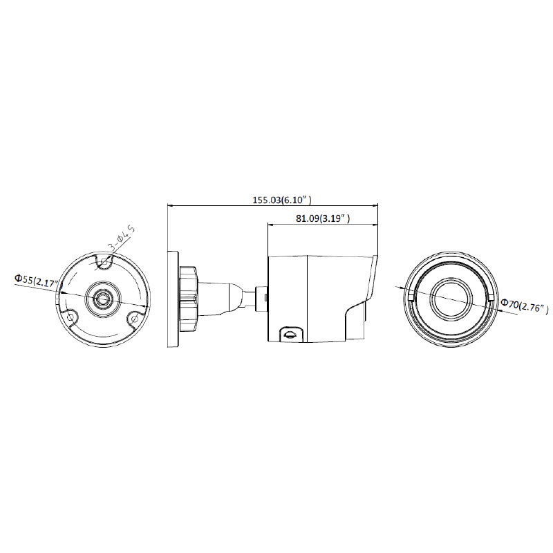 4K H.265+ IP mini bullet camera, TrueWDR, 2.8mm lens - LINOVISION US Store