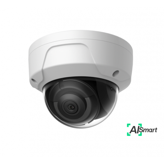 4MP AI Smart IP vandal-proof dome camera, EXIR 100ft, 2.8mm lens