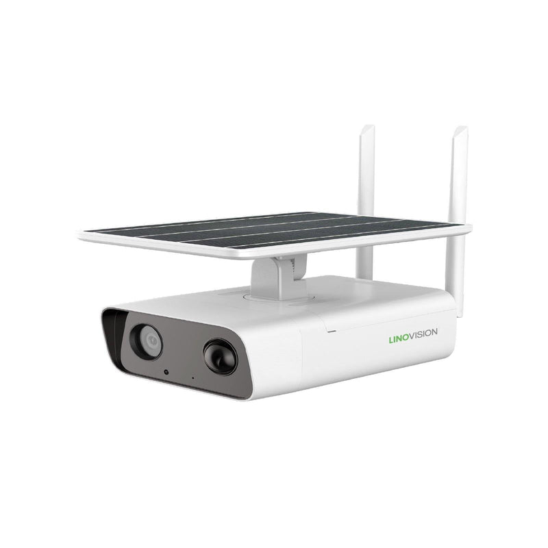 4G Outdoor LTE Solar Powered Cellular Security Camera with Rechargable Battery, Cloud Access and Two Way Talk - LINOVISION US Store