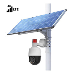 Fully Integrated Solar Powered Security Camera System with PTZ Control and Active Deterrence Siren - LINOVISION US Store