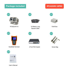 LINOVISION Underwater Camera Featuring 316L Anti-Corrosion Case IP68 1080P 2MP POE IP Camera 10 Meters Length Special Line Lens 2.8MM - LINOVISION US Store