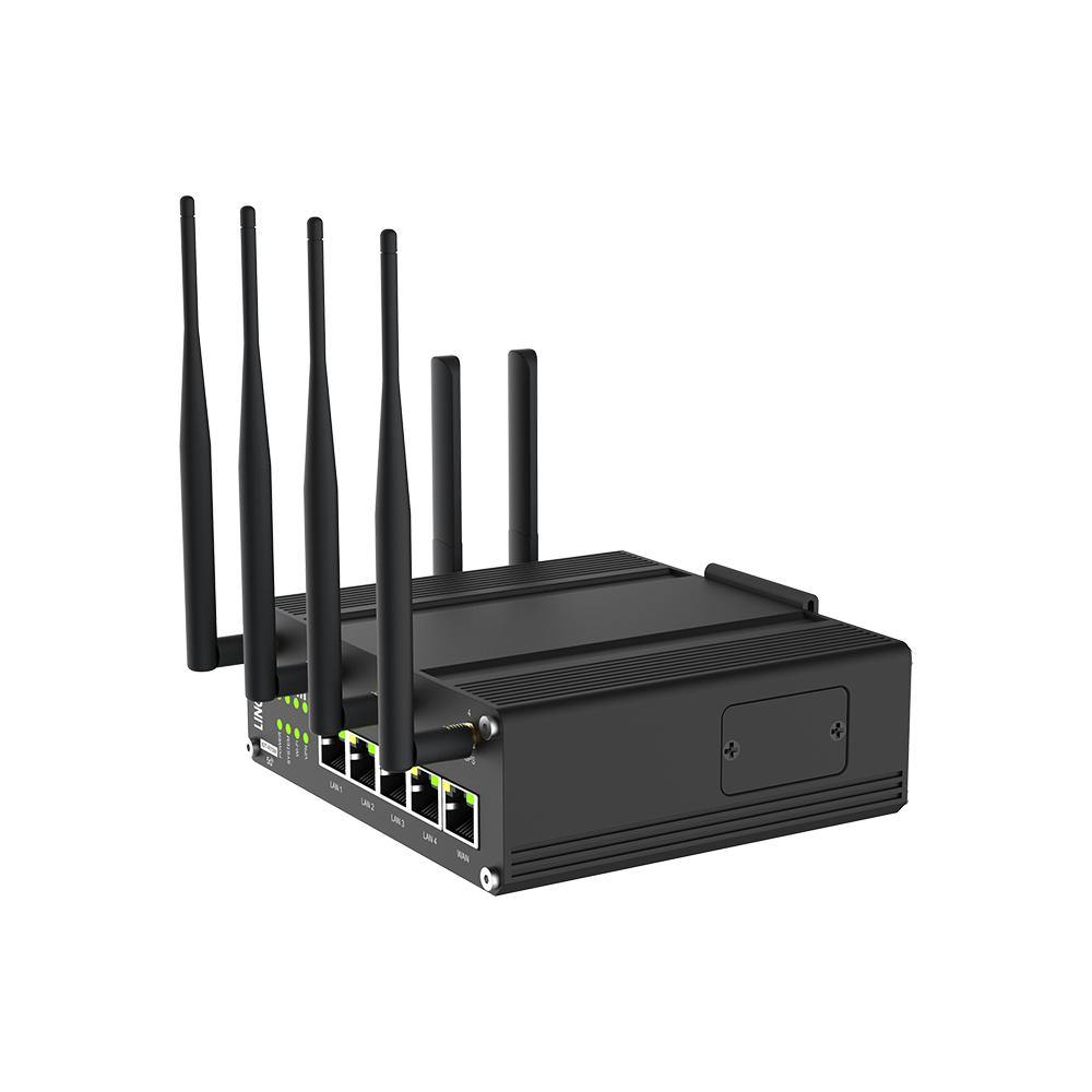 Routeur cellulaire industriel 5G LINOVISION avec deux cartes SIM 5G et  intégration RS232/485 IoT, Gigabit Ethernet, WiFi 5G/4G et GPS